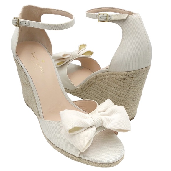 kate spade Shoes - Kate Spade New York Women's Broome Espadrille Wedge Sandal Ivory Size 9